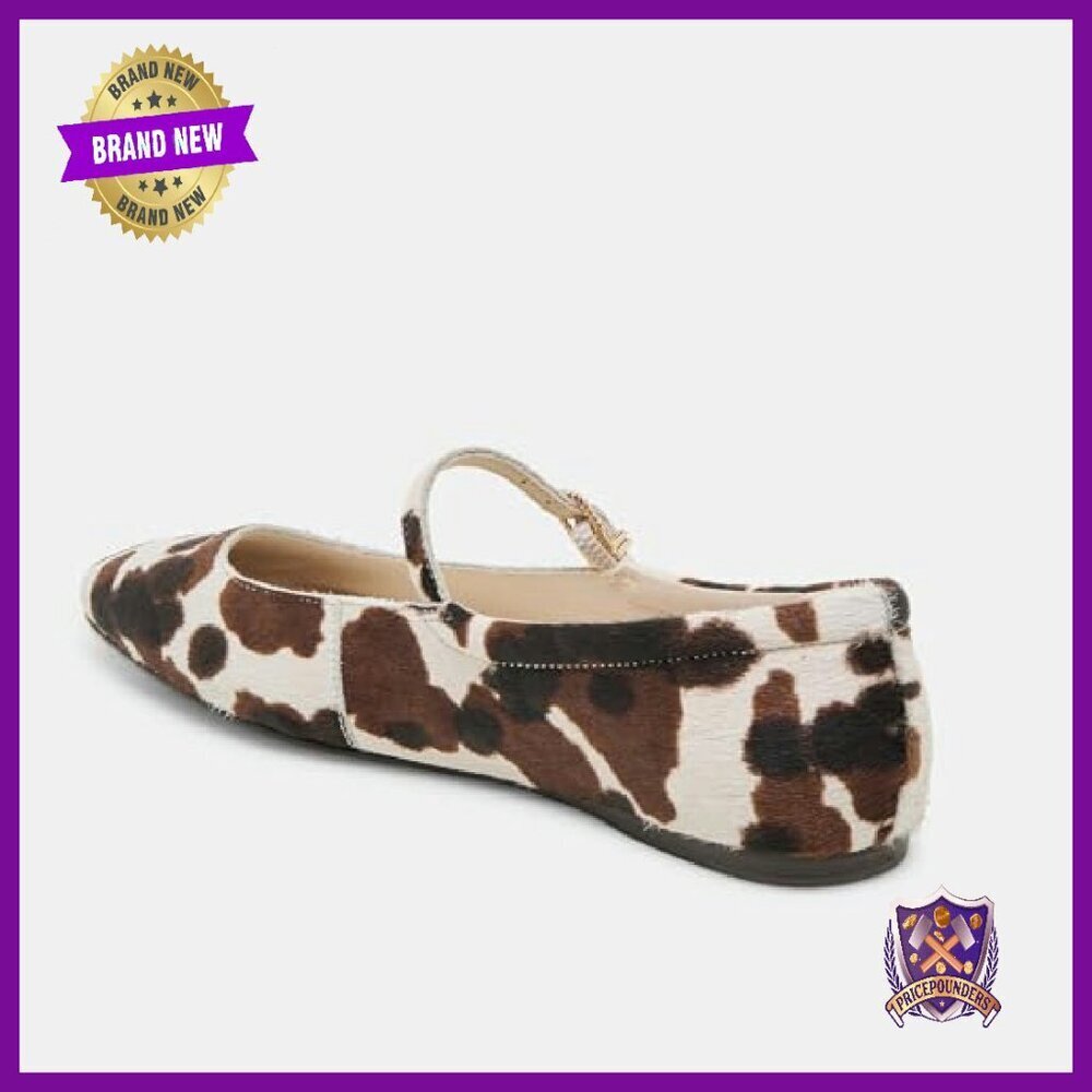 Square Toe Ballet Flats with Ankle Strap Comfortable Slip On Shoes - Picture 6 of 8